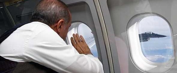 Cumhurbaşkanı Erdoğan, F-16’ları böyle selamladı