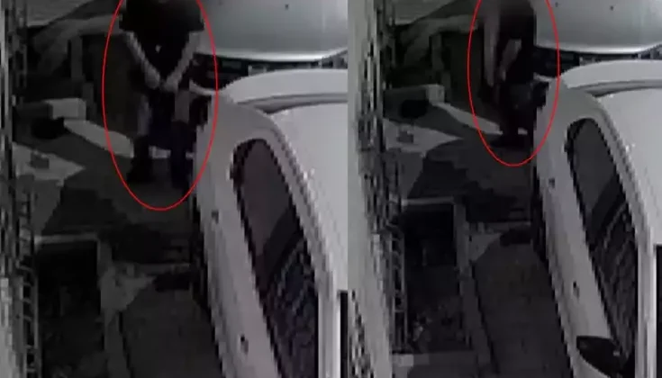 Mahalledeki kadınlara musallat olan sapığın uygunsuz halleri kamerada