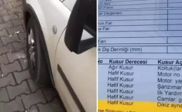 Aracı muayeneden kalan vatandaş, sunulan gerekçeye isyan etti